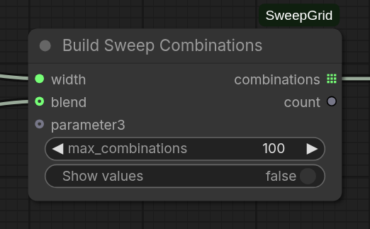 Build Sweep Combinations
