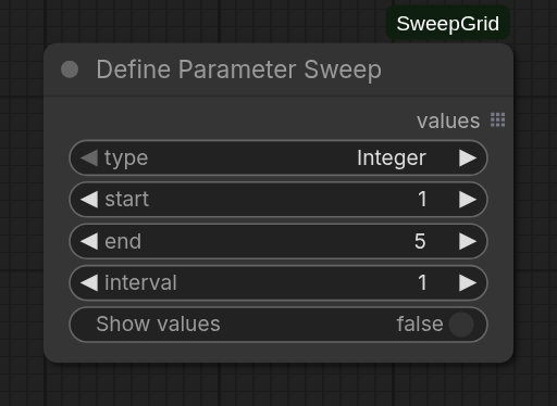 Define Parameter Sweep