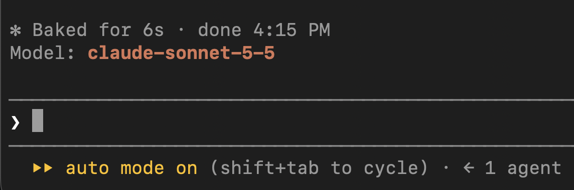model-badge above the prompt