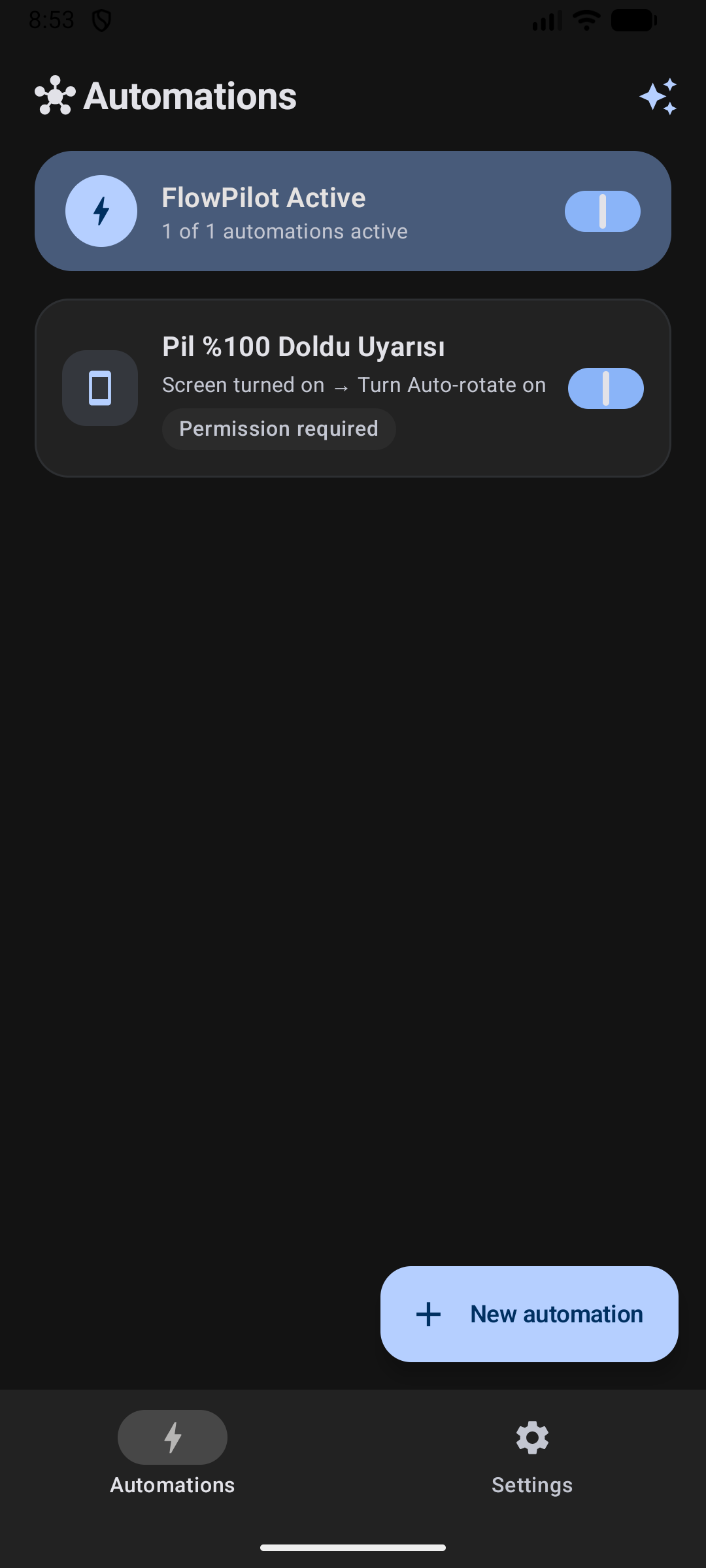 Home Screen