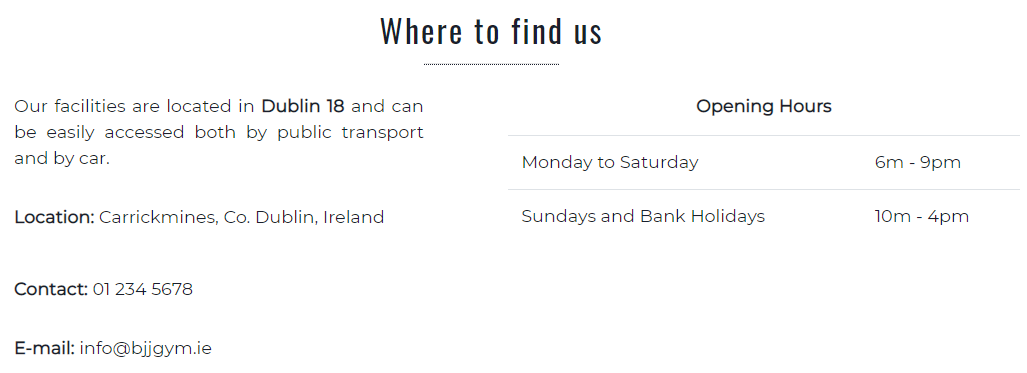 Where to Find Us