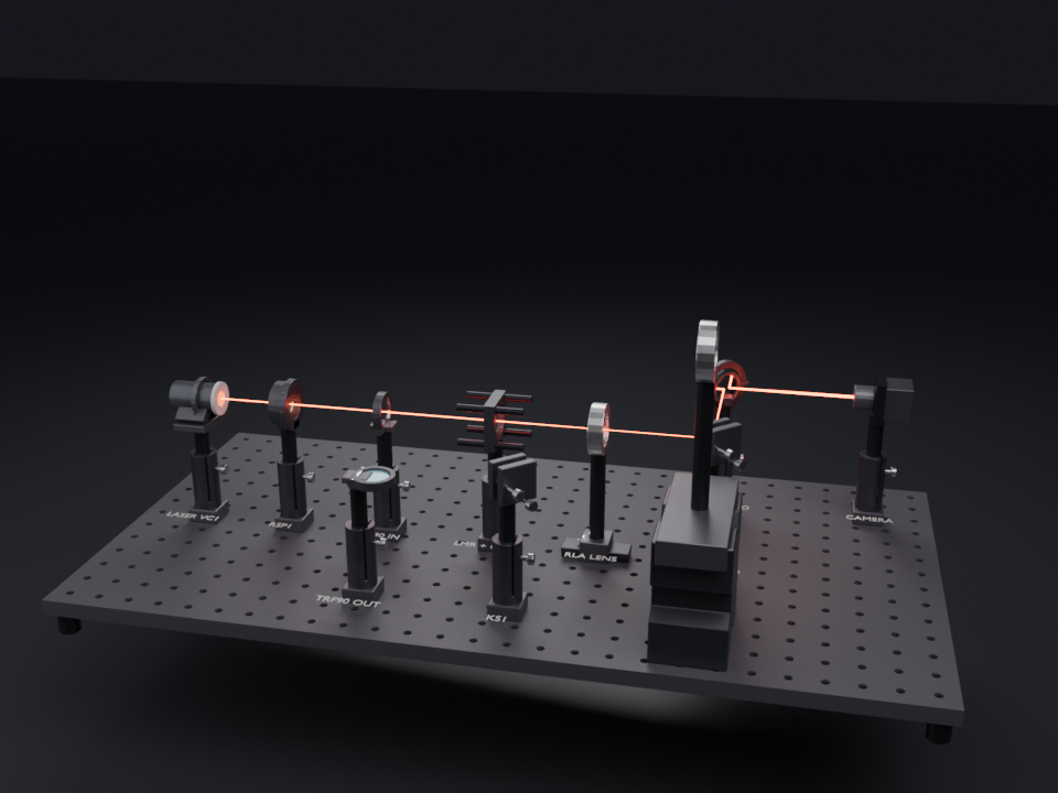 New in v0.25.0: close-up of the GM100-class gimbal fold and the TRF90 flip mount — yoke, pivot studs and hinge seat correctly for any beam direction