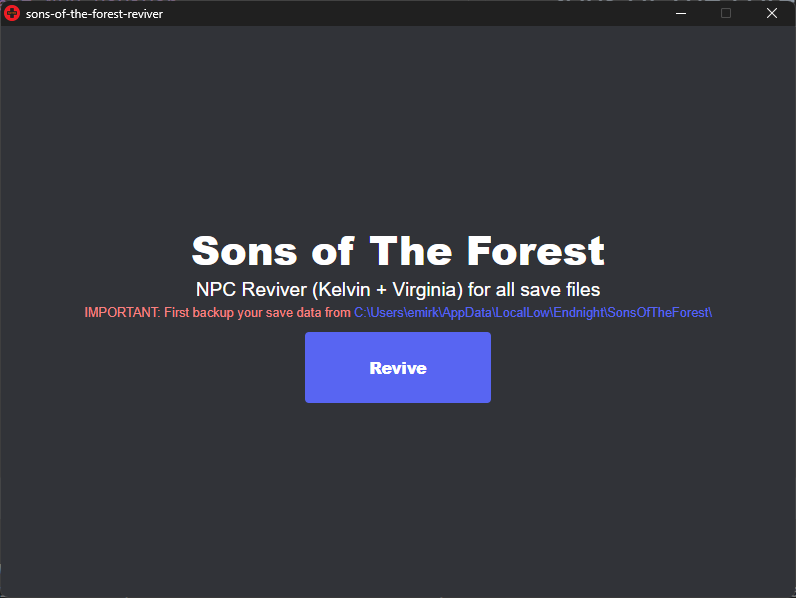Sons of the Forest: How To Revive Kelvin & Virginia