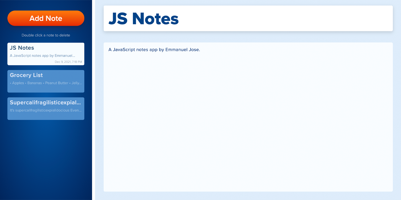 JS Notes