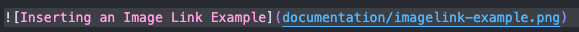 Inserting an Image Link Example