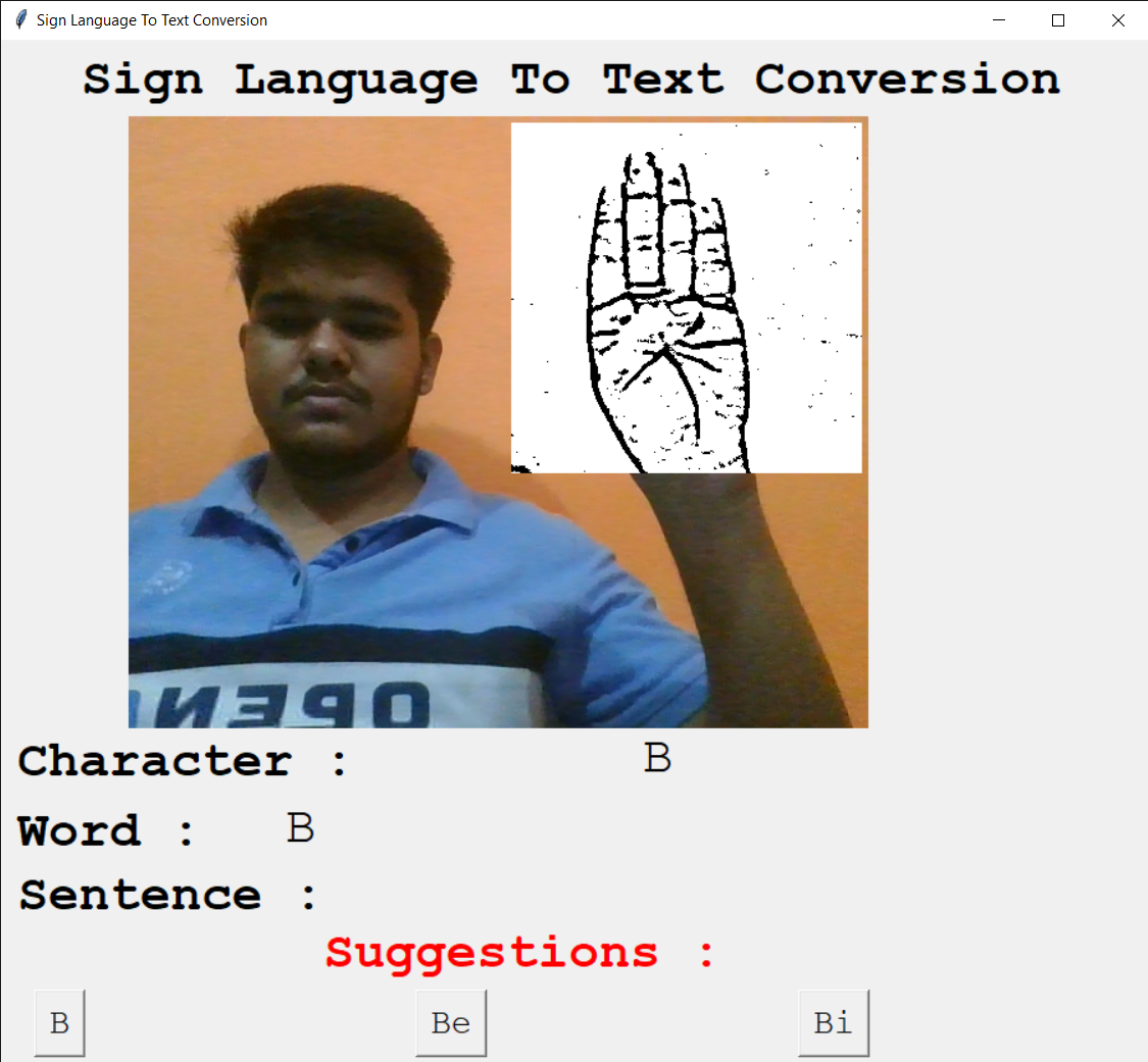 Sign Language To Text Conversion