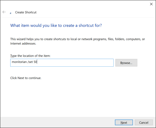Shortcut