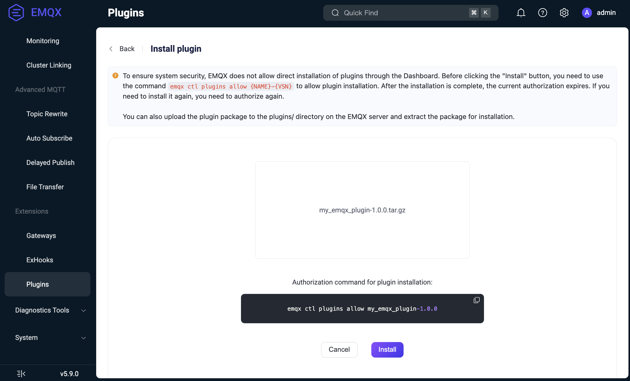 Plugin Install