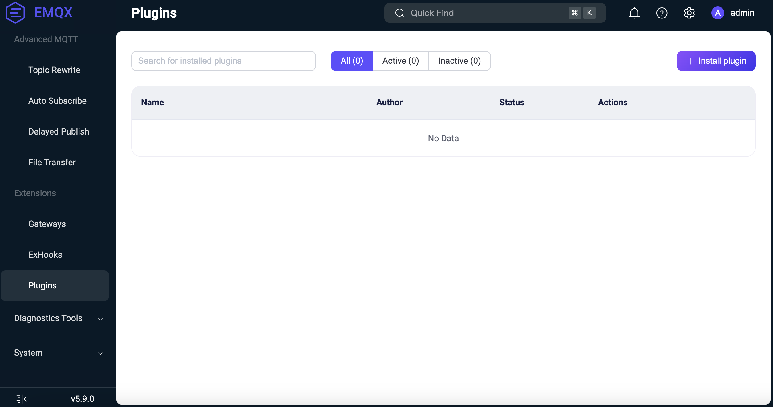 Plugin List Empty
