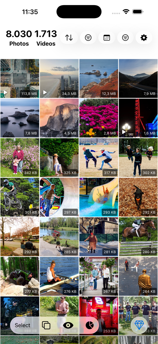 Slean App Gallery View