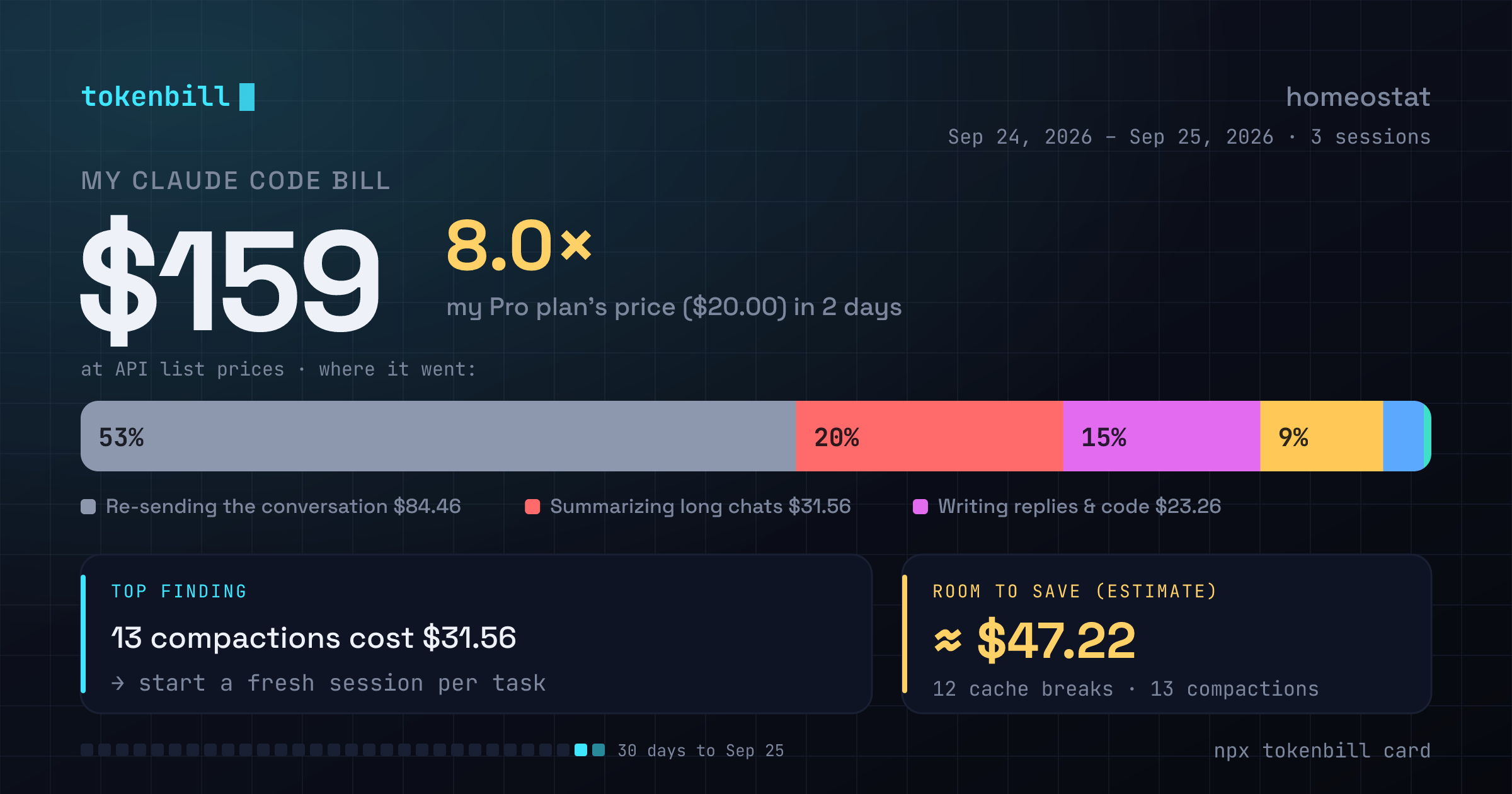 tokenbill share card