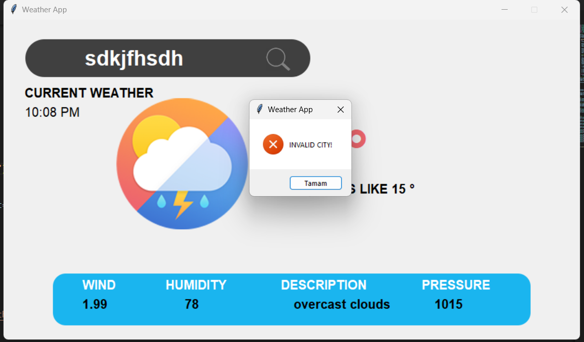 Github emretan9 weather app