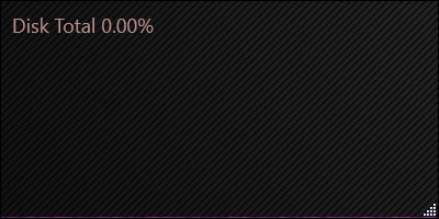 Disk Monitor Widget