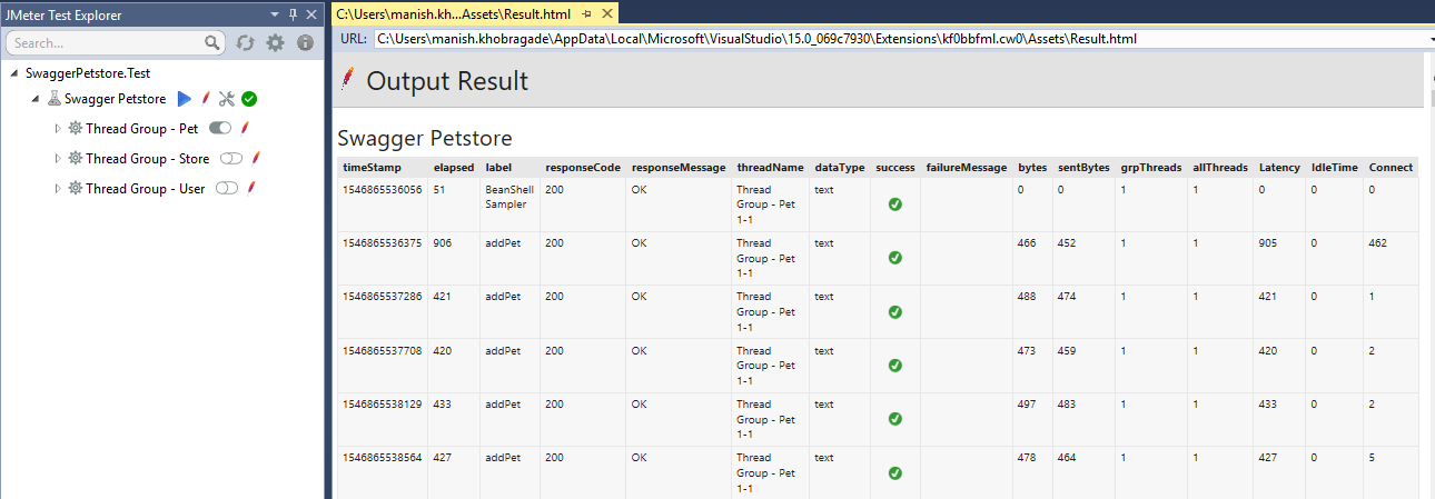 Output Window