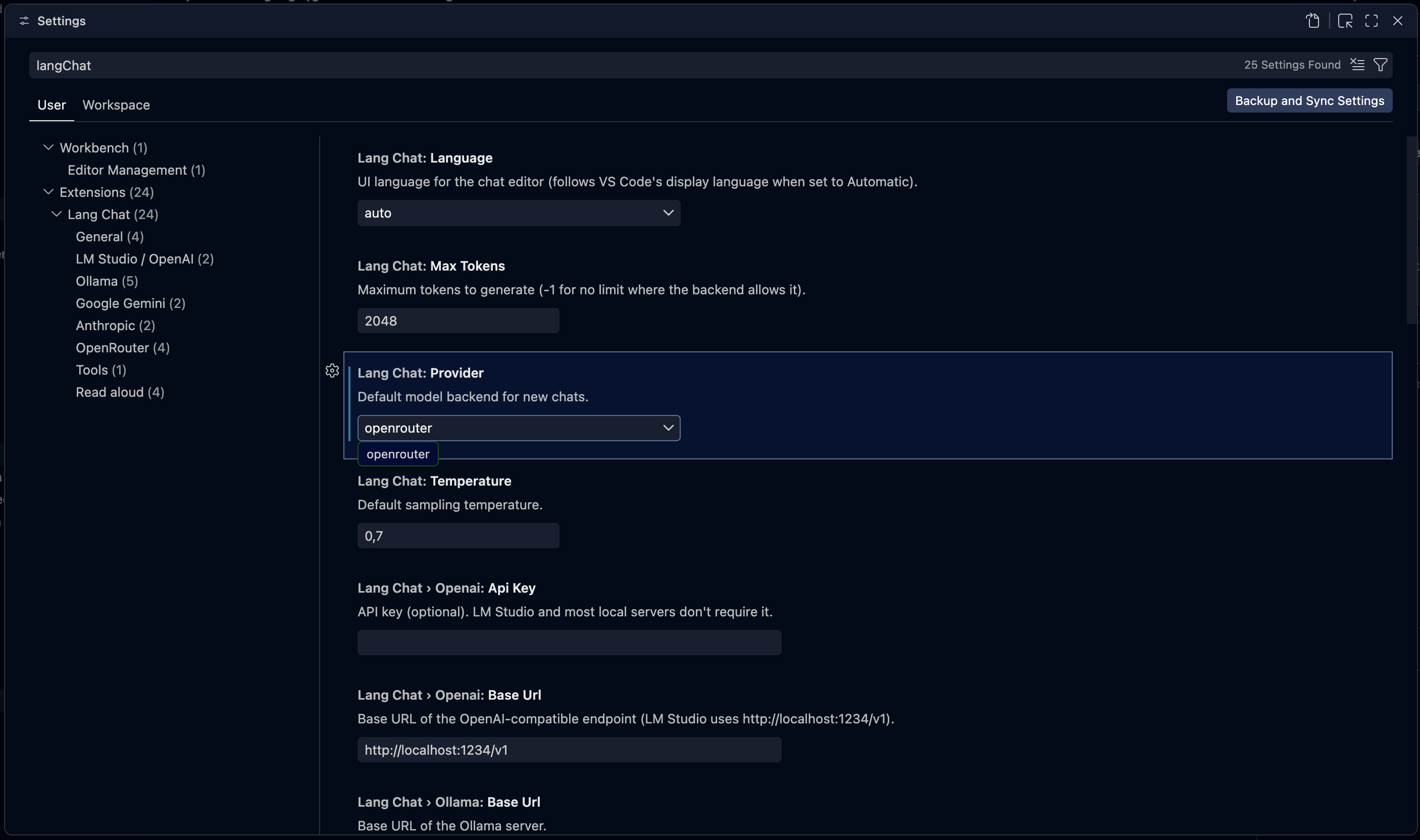 Jotflow settings in VS Code
