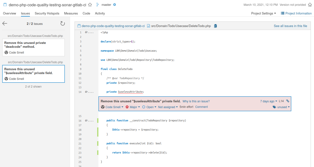 SonarQube code smell in your code