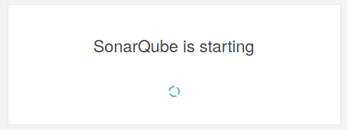 SonarQube is installing