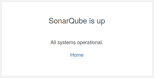 SonarQube is installed