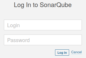 SonarQube home page after the installation