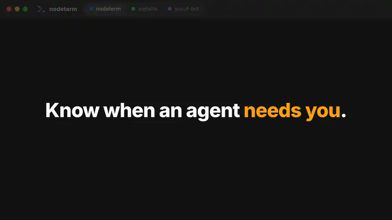 Agent status — NEEDS YOU flip, notification, answering a permission prompt, subagent fan-out