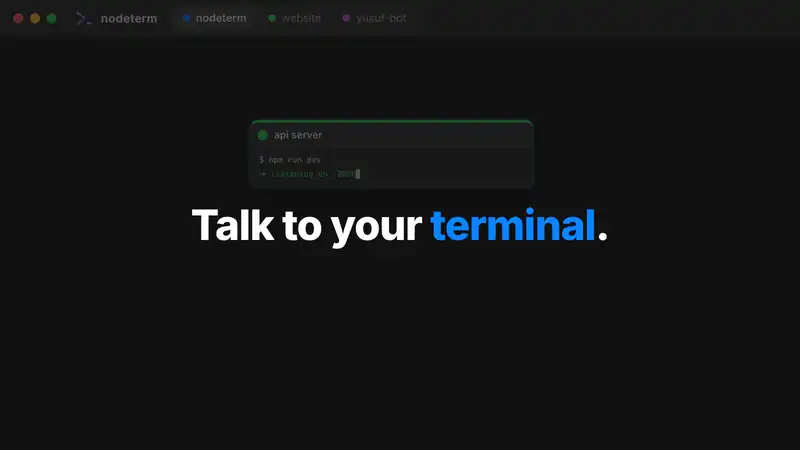 Dictation — hold cmd-shift-D, speak, review, send into the terminal
