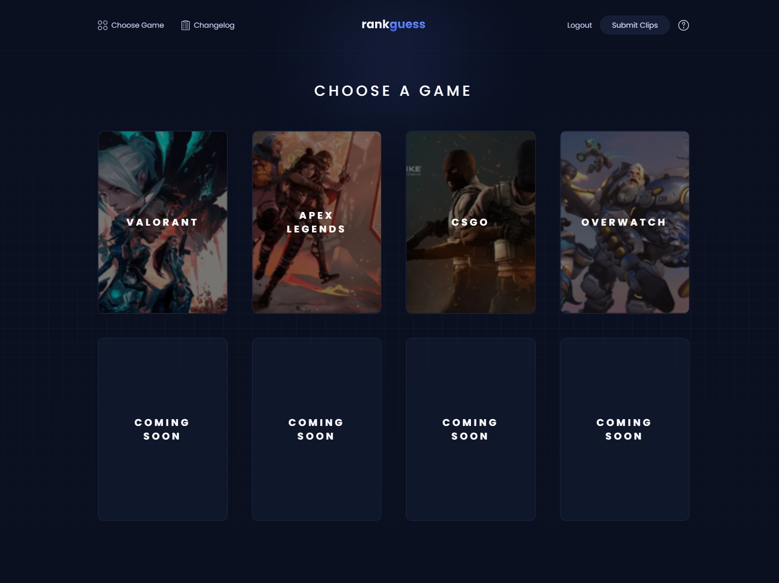 rankguess ui design