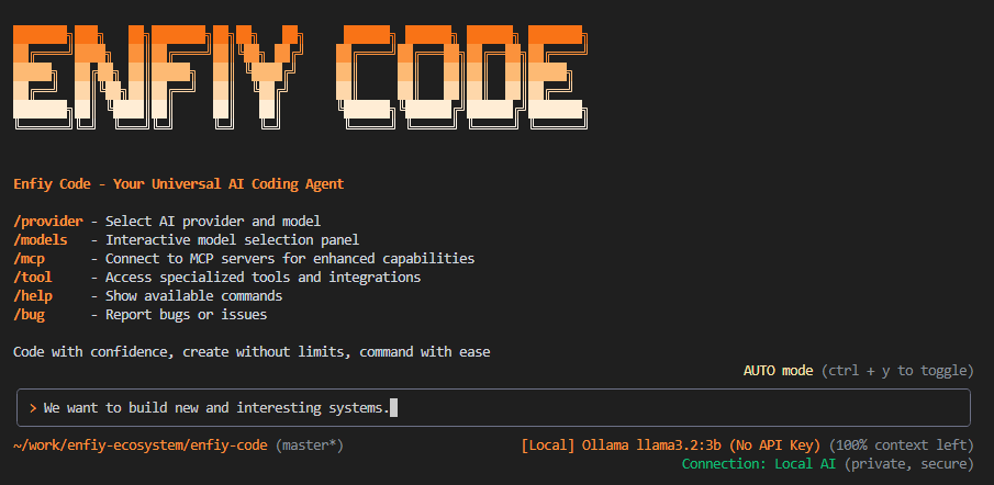 Enfiy Code Screenshot