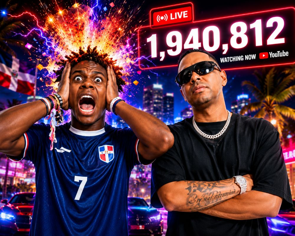 IShowSpeed rompe récord histórico en República Dominicana tras aparición junto a Alofoke