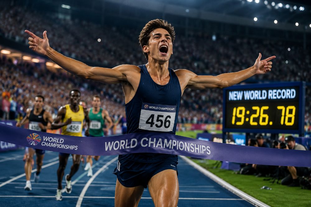 Joven atleta rompe récord histórico y se convierte en sensación mundial tras una carrera inesperada