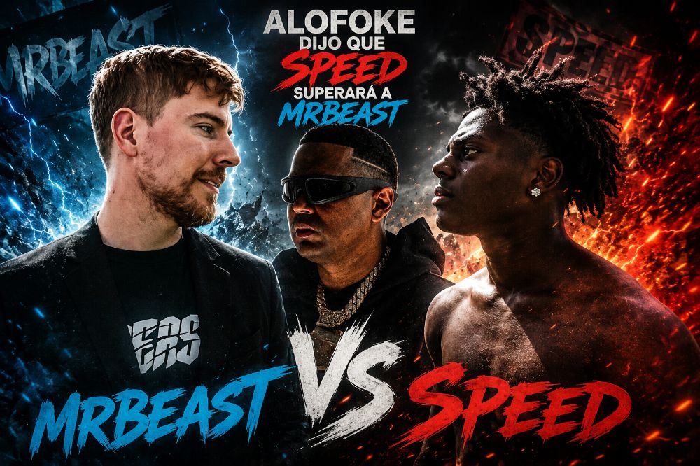 ALOFOKE ASEGURA QUE SPEED PODRÍA SUPERAR A MRBEAST TRAS ROMPER RÉCORD HISTÓRICO EN DIRECTO