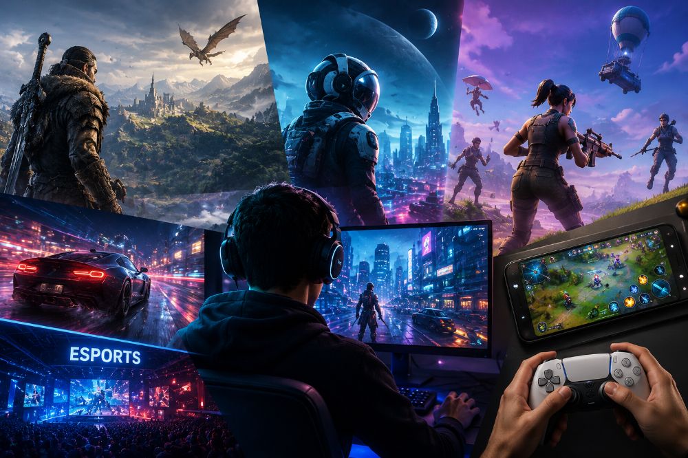 La industria de los videojuegos vive una nueva era en 2026: inteligencia artificial, mundos abiertos gigantes y récord de jugadores