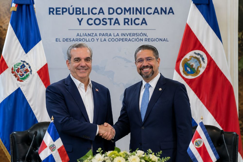 República Dominicana fortalece alianza con Costa Rica para impulsar inversión y cooperación regional