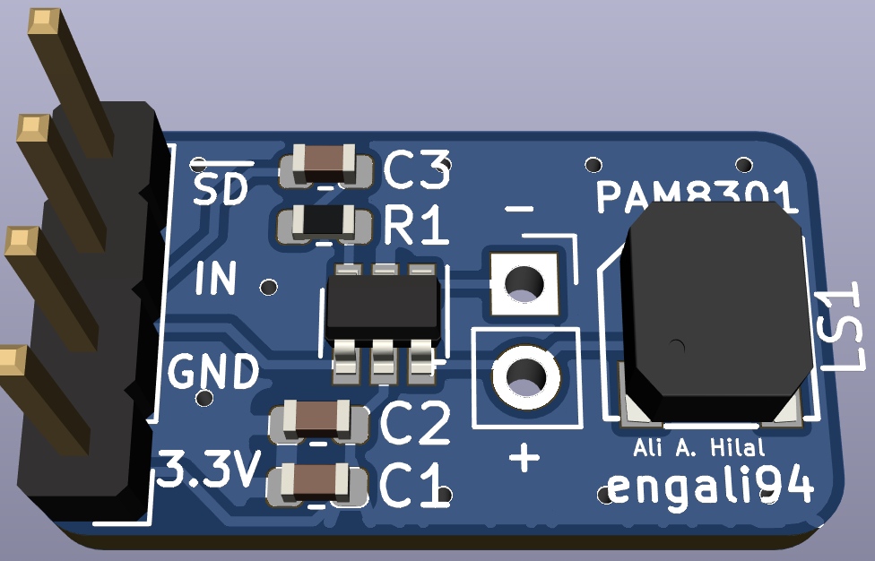 PAM8301 Circuit, from the project README