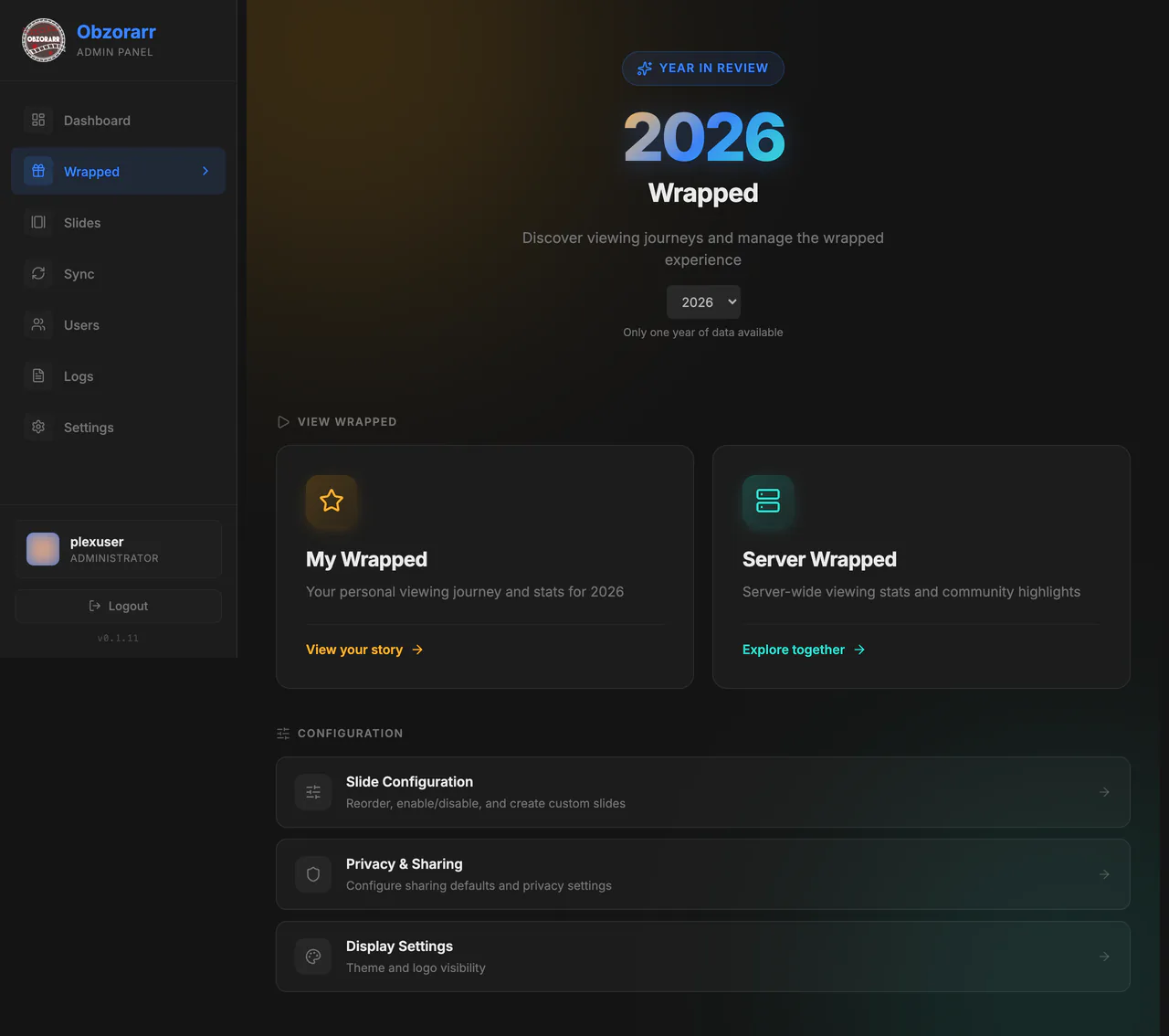 Wrapped overview