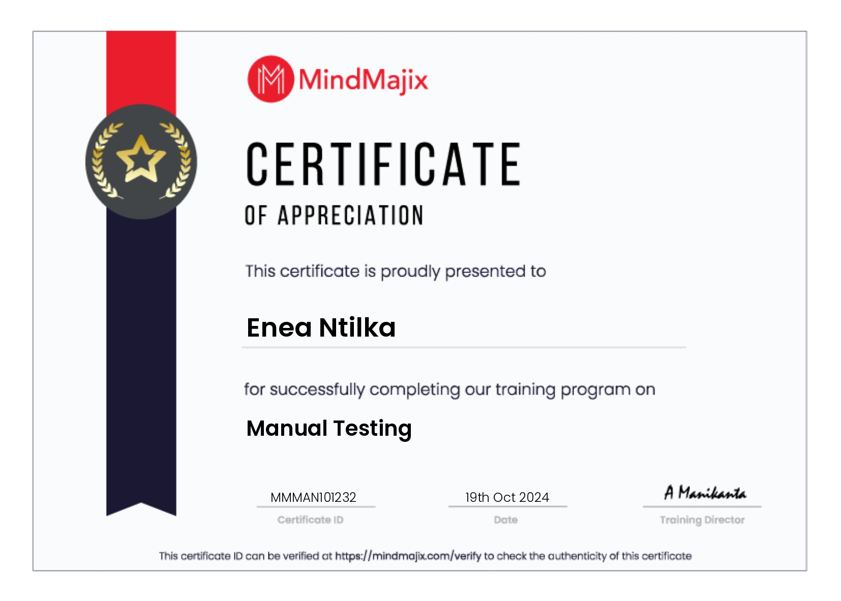 MindMajix Certification