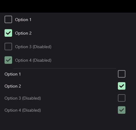 Checkbox Ui Control Uranium UI | EnisnProjects