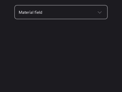 SelectField Templates Dark