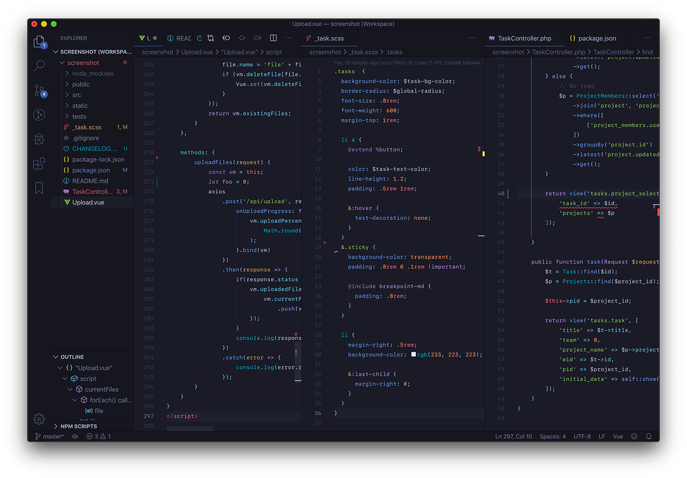 visual studio code theme scope