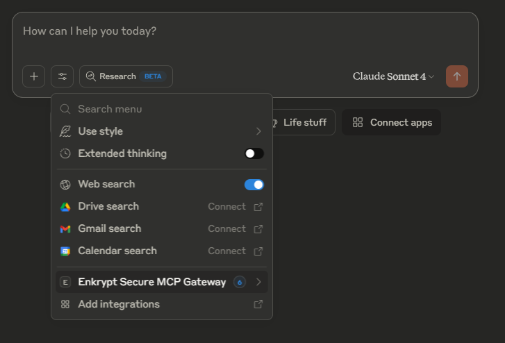 Claude Desktop Gateway in Search