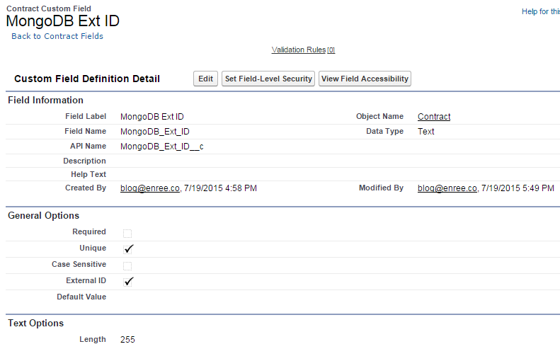 Showing how to Contract standard objects