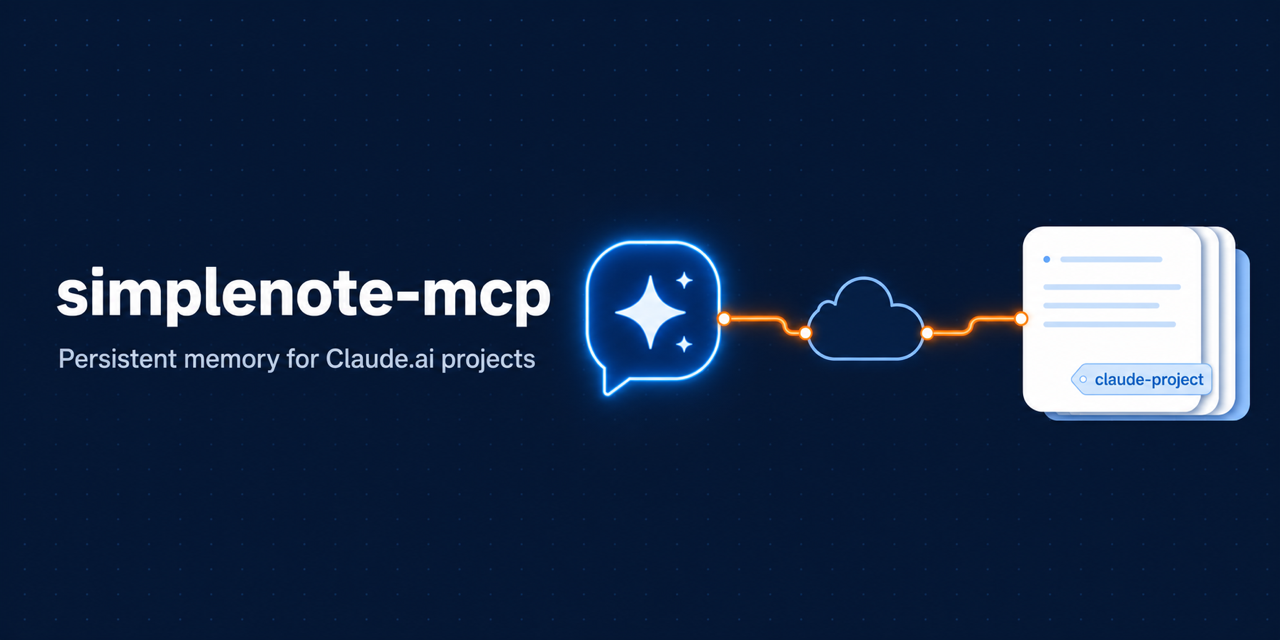 simplenote-mcp — persistent memory for Claude.ai projects