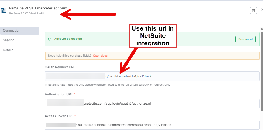 Get OAuth Redirect Url from N8n Credentials