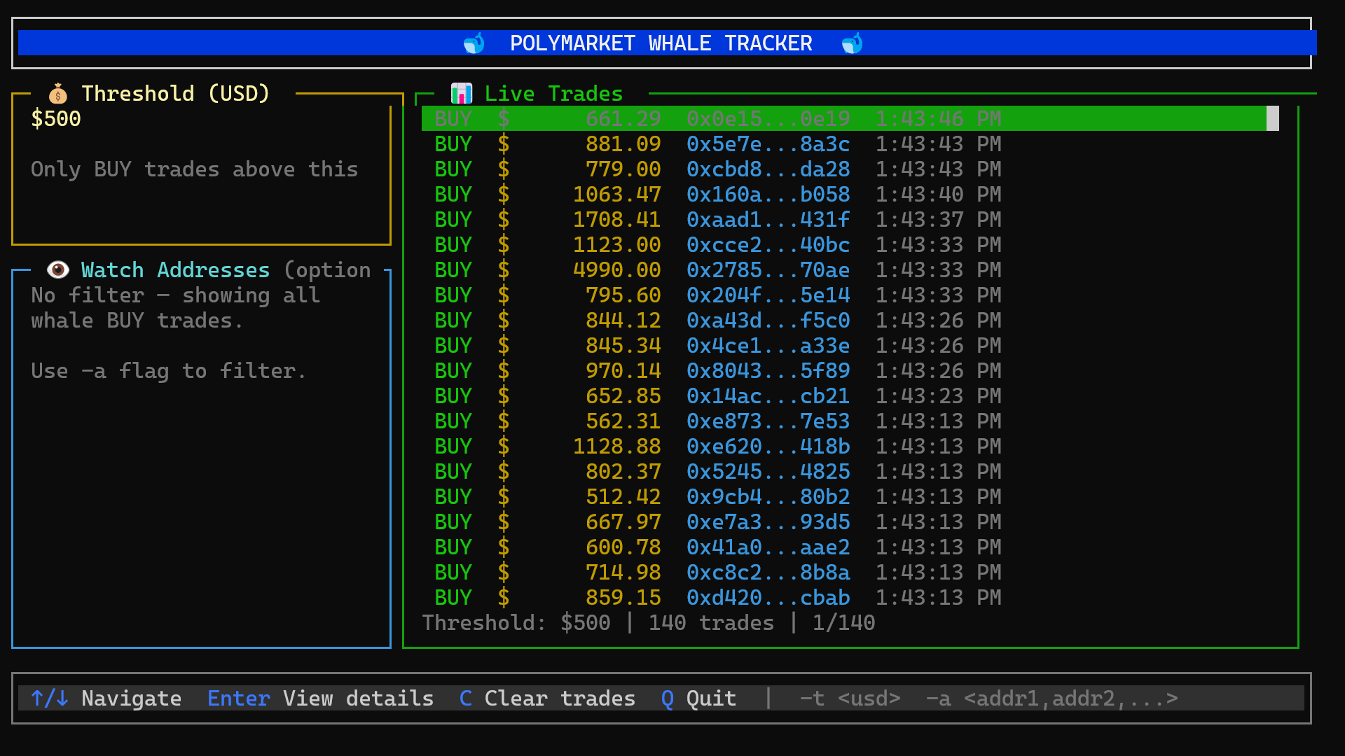 poly-whale-tracker TUI