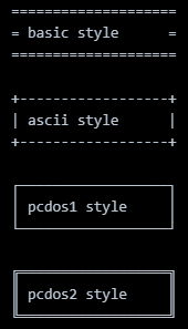 default style examples