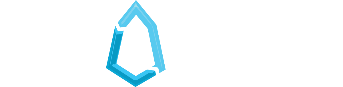 Logo de EOS Local de color blanco con fondo transparente