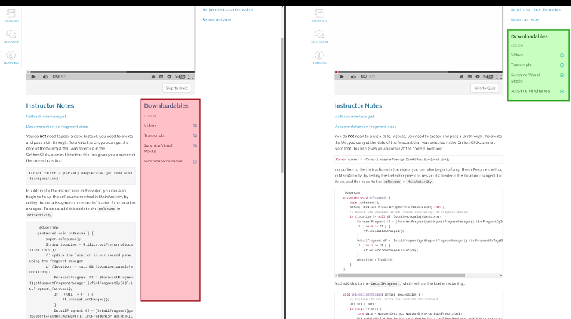 Before and After Notes