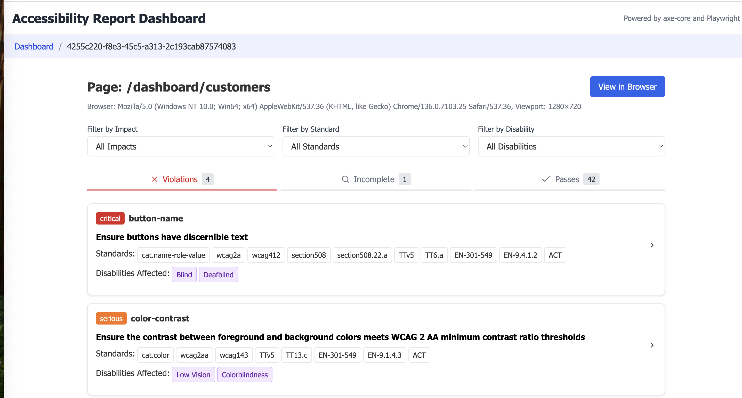 Example Report Page