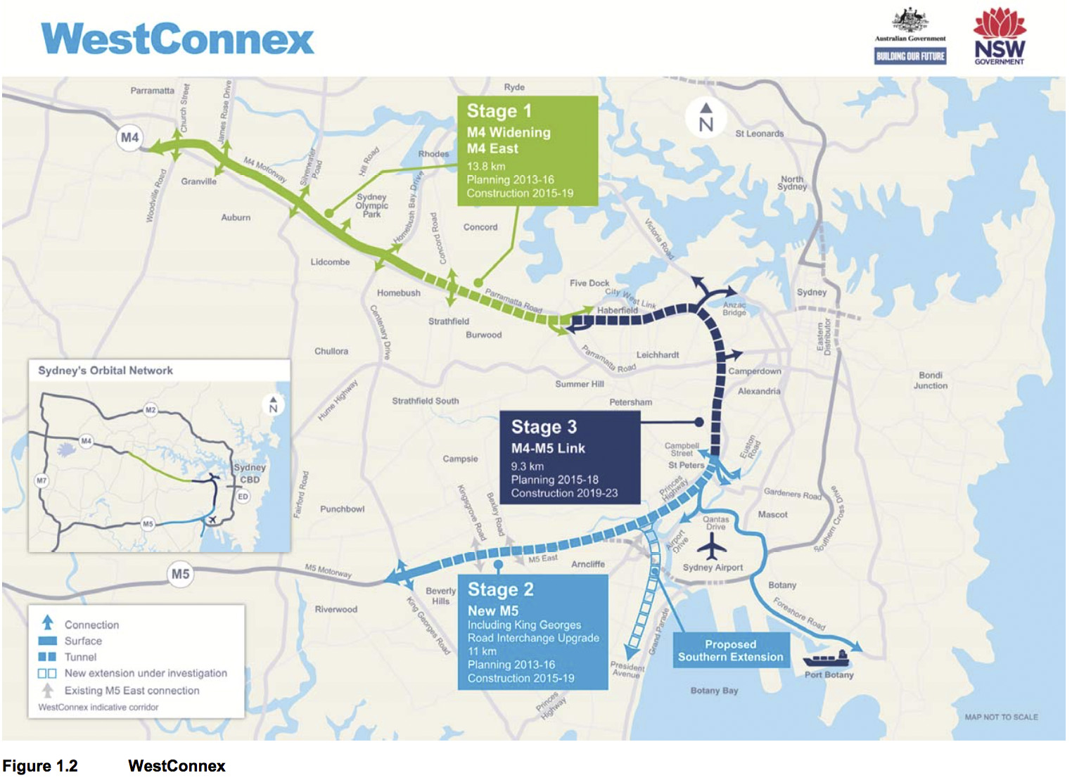 M4 Motorway Map