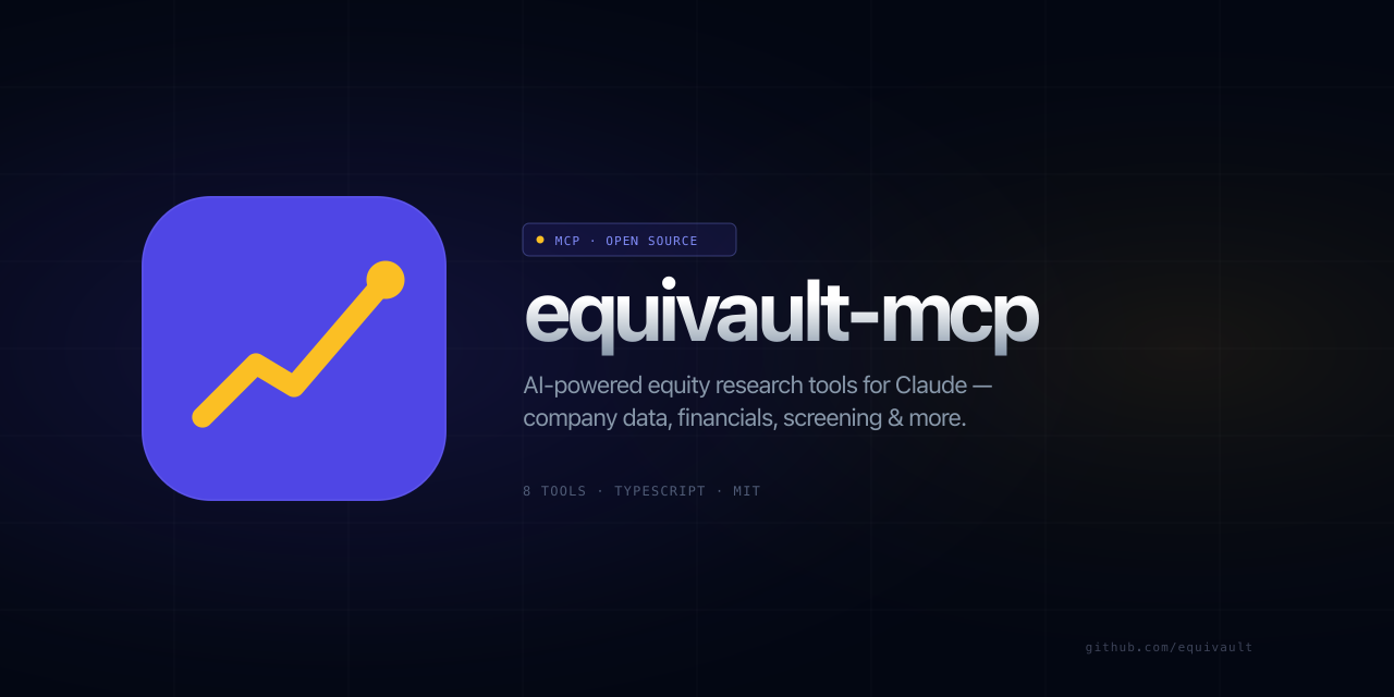 equivault-mcp — AI-powered equity research for Claude