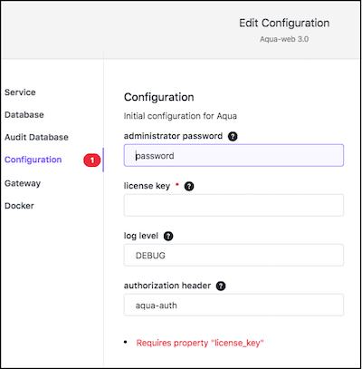 aqua-web license